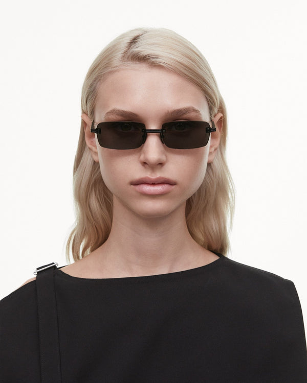 Rimless Parallel / Black Titanium & Grey Lens - Shade Files